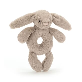 Kosedyr Bashful Beige Bunny Ring Rattle - Jellycat