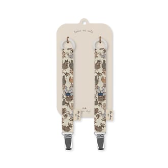 2 Pack Pacifier Strap Safari - Konges Sløjd