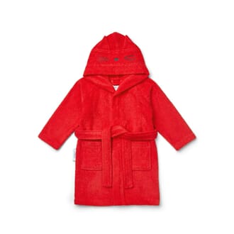 Lily bathrobe cat apple red - Liewood