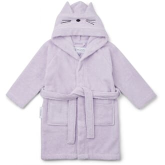 Lily bathrobe cat light lavender - Liewood