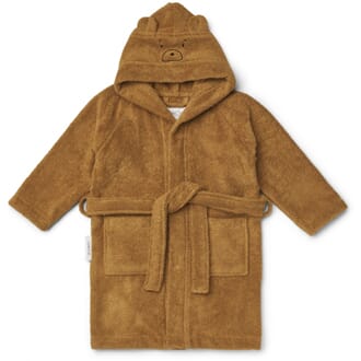 Lily bathrobe mr bear golden camel - Liewood