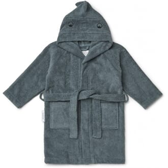 Lily bathrobe dino whale blue - Liewood