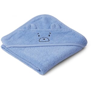 Albert hooded towel mr bear sky blue - Liewood