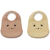 Tilda Silicone Bib 2-Pack mouse wheat yellow mix - Liewood