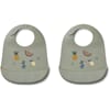 Tilda Silicone Bib 2-Pack fruit dove blue - Liewood