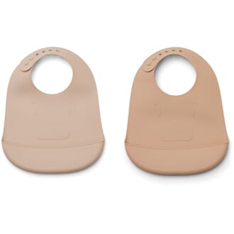 Tilda bib  2-pack mr bear rose mix - Liewood