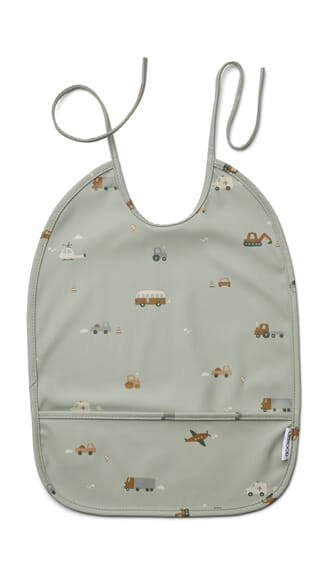 Lai bib vehicles/dove blue mix - Liewood