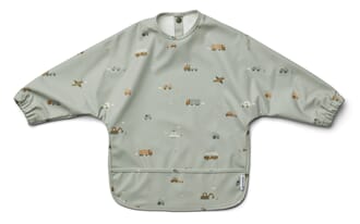 Merle cape bib vehicles/dove blue mix - Liewood