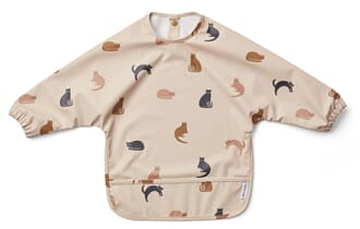 Merle cape bib miauw / apple blossom mix - Liewood