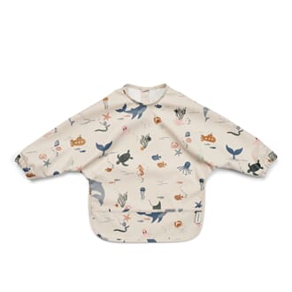 Merle Printed Cape Bib sea creature / sandy - Liewood