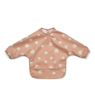 Merle Printed Cape Bib shell / pale tuscany - Liewood