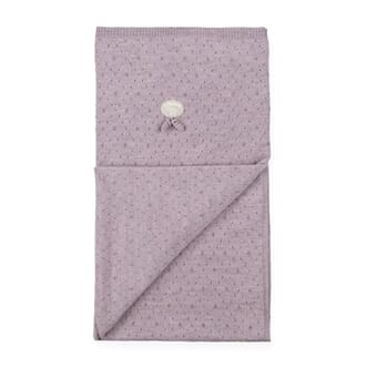 Pledd Tynt classic lys plomme - Lillelam