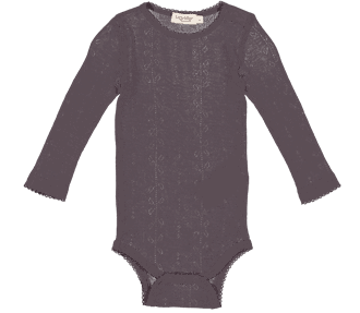 Benedikte Wool Pointelle plum - MarMar