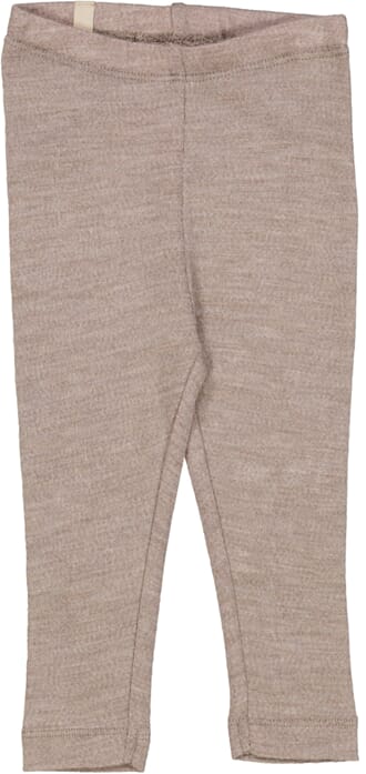 Wool Leggings khaki melange - Wheat