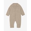 Pram Suit Wool Fleece (S) camel melange - Huttelihut