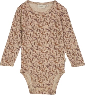 Body Plain Wool LS khaki wild life - Wheat