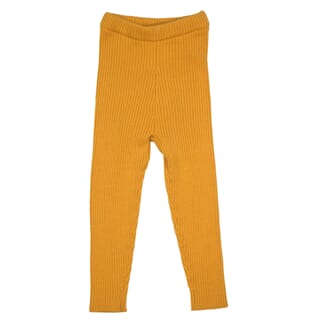 Patent baby leggings fw19 Apricot Yellow - MeMini