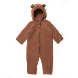 Allie Babysuit  wool fleece caramel - Huttelihut