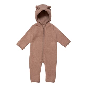 Mushi Babysuit cotton fleece ash rose - Huttelihut
