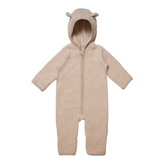 Mushi Babysuit cotton fleece camel - Huttelihut