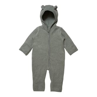 Mushi Babysuit cotton fleece eucalyptus - Huttelihut