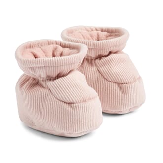 Puffer baby Booties Fuffa rose powder - Wheat