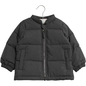 Down Jacket Luca blue iron melange - Wheat
