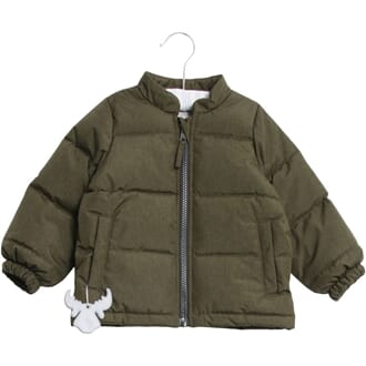 Down Jacket Luca army melange - Wheat