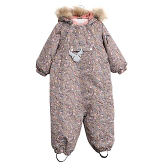 Snowsuit Nickie Tech blue mirage flowers - Wheat