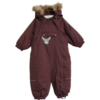 Snowsuit Nickie Tech soft eggplant - Wheat