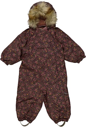 Snowsuit Nickie Tech deep blue flowers - Wheat