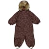 Snowsuit Nickie Tech deep blue flowers - Wheat