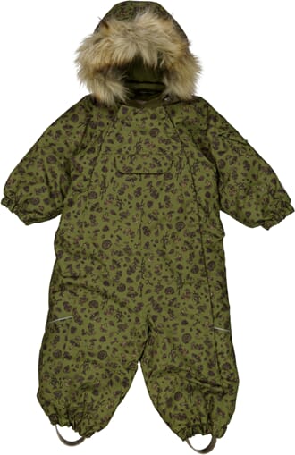 Snowsuit Nickie Tech winter green forest - Wheat