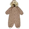 Snowsuit Nickie Tech winter blush flowers - Wheat