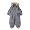 Snowsuit Nickie sky penguins - Wheat