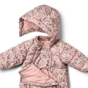 Puffer baby Suit Edem rose powder flowers - Wheat