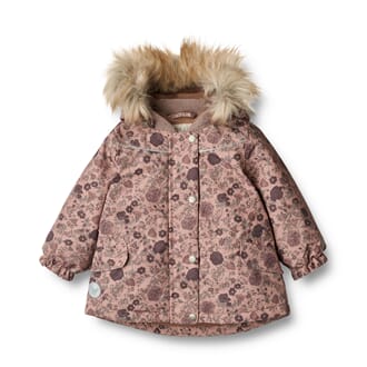 Jacket Mathilde rose dawn flowers - Wheat