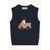 Perry Reindeer Vest more navy - Hust & Claire