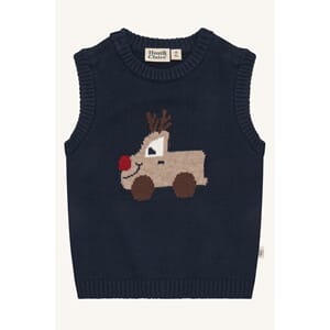 Perry Reindeer Vest more navy - Hust & Claire