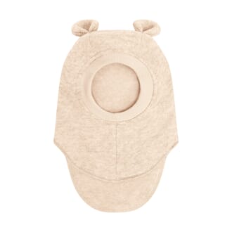 Balaclava Ears Wool sand melange - Huttelihut