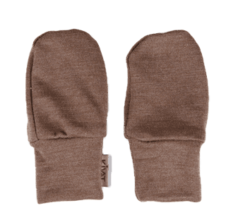 Baby mittens silkwool mocha - Kivat