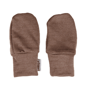 Baby mittens silkwool mocha - Kivat