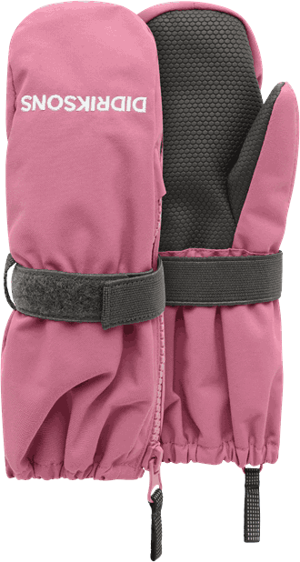 Biggles Zip Mittens heather pink - Didriksons