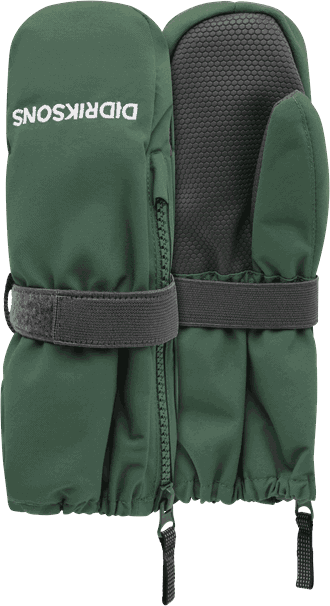 Biggles Zip Mittens dark moss - Didriksons