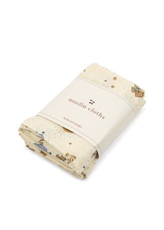 3 Pack Muslin Cloth Gots cucciolo - Konges Sløjd