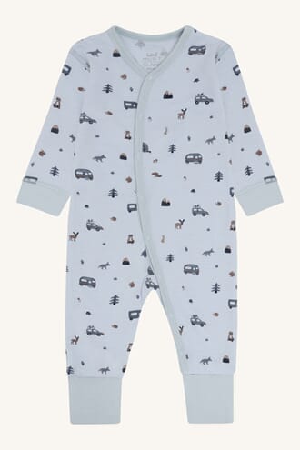 Mobi heldrakt ull camping baby blue - Hust & Claire