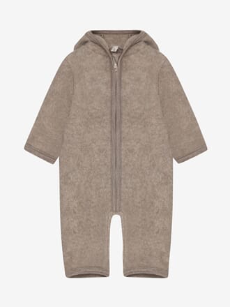 Pram Suit Wool Fleece savannah mel - Huttelihut