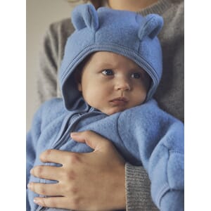 Pram Suit Wool Fleece windward blue - Huttelihut