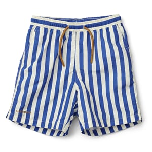 Per board shorts stripe: surf blue/creme - Liewood