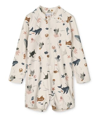 Max swim jumpsuit ls kl sea creature sandy - Liewood